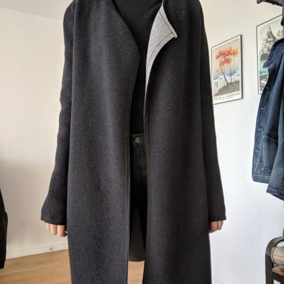 Theory Wool Coat, Grey, Size M - Picture 6 of 8